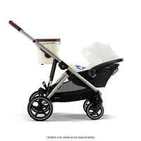 Gazelle S Stroller - Taupe Frame with Seashell Beige Seat
