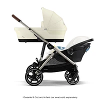 Gazelle S Stroller - Taupe Frame with Seashell Beige Seat