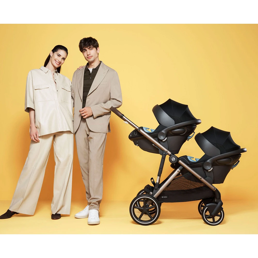 Gazelle S Stroller - Taupe Frame with Seashell Beige Seat