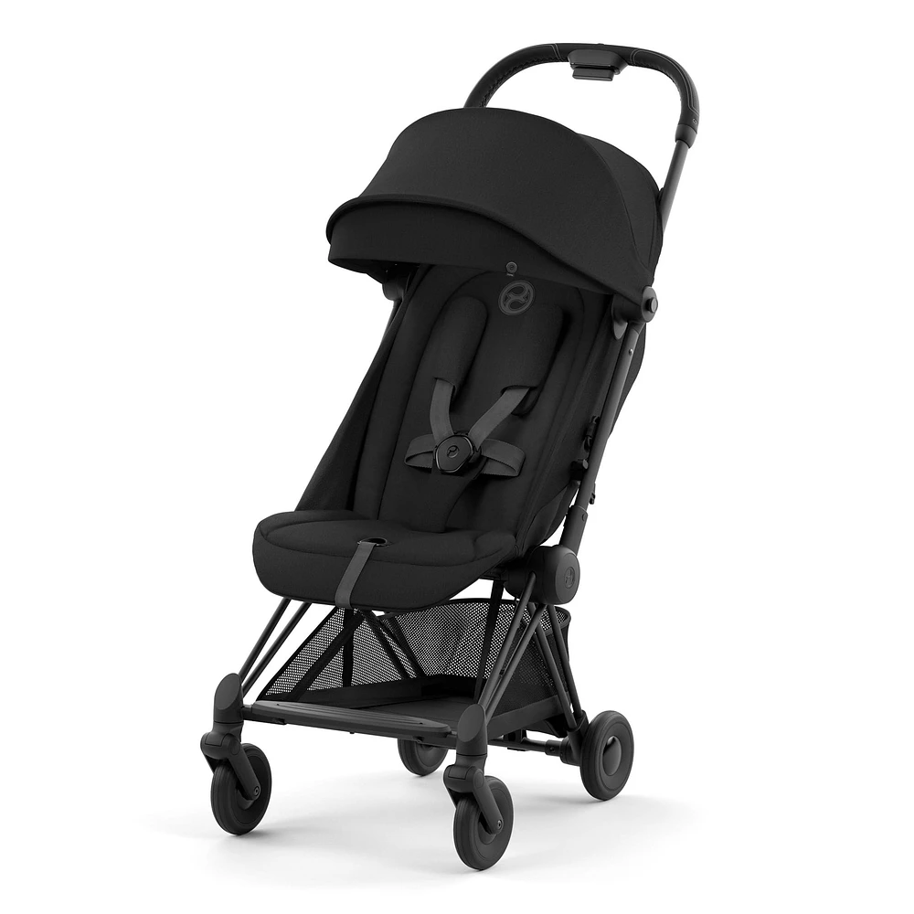Coya Stroller - Matte Black Frame with Sepia Black Seat
