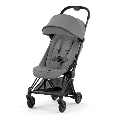 Coya Stroller - Matte Black Frame with Mirage Grey Seat