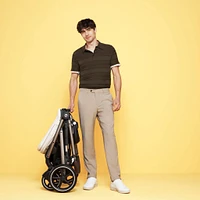 Poussette Gazelle S – Châssis couleur argent avec siège Bleu Océan