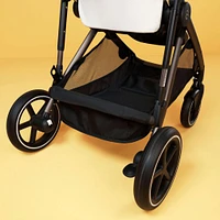 Poussette Gazelle S – Châssis couleur argent avec siège Bleu Océan