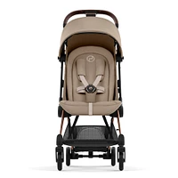 Coya Stroller - Rose Gold Frame with Sepia Beige Seat