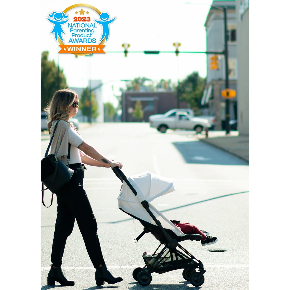 Coya Stroller - Rose Gold Frame with Sepia Beige Seat