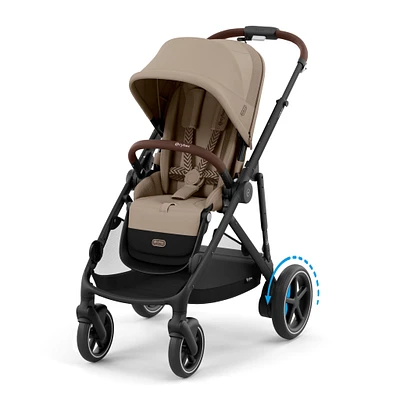 eGazelle S Electronic Assist Stroller - Black / Almond