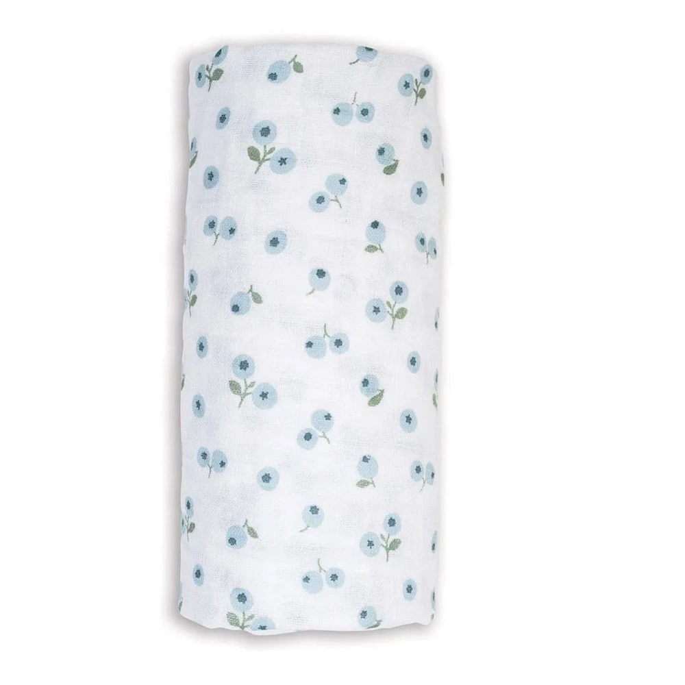 Couverture Mousseline - Bleuets