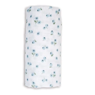 Cotton Muslin Swaddle - Blueberries