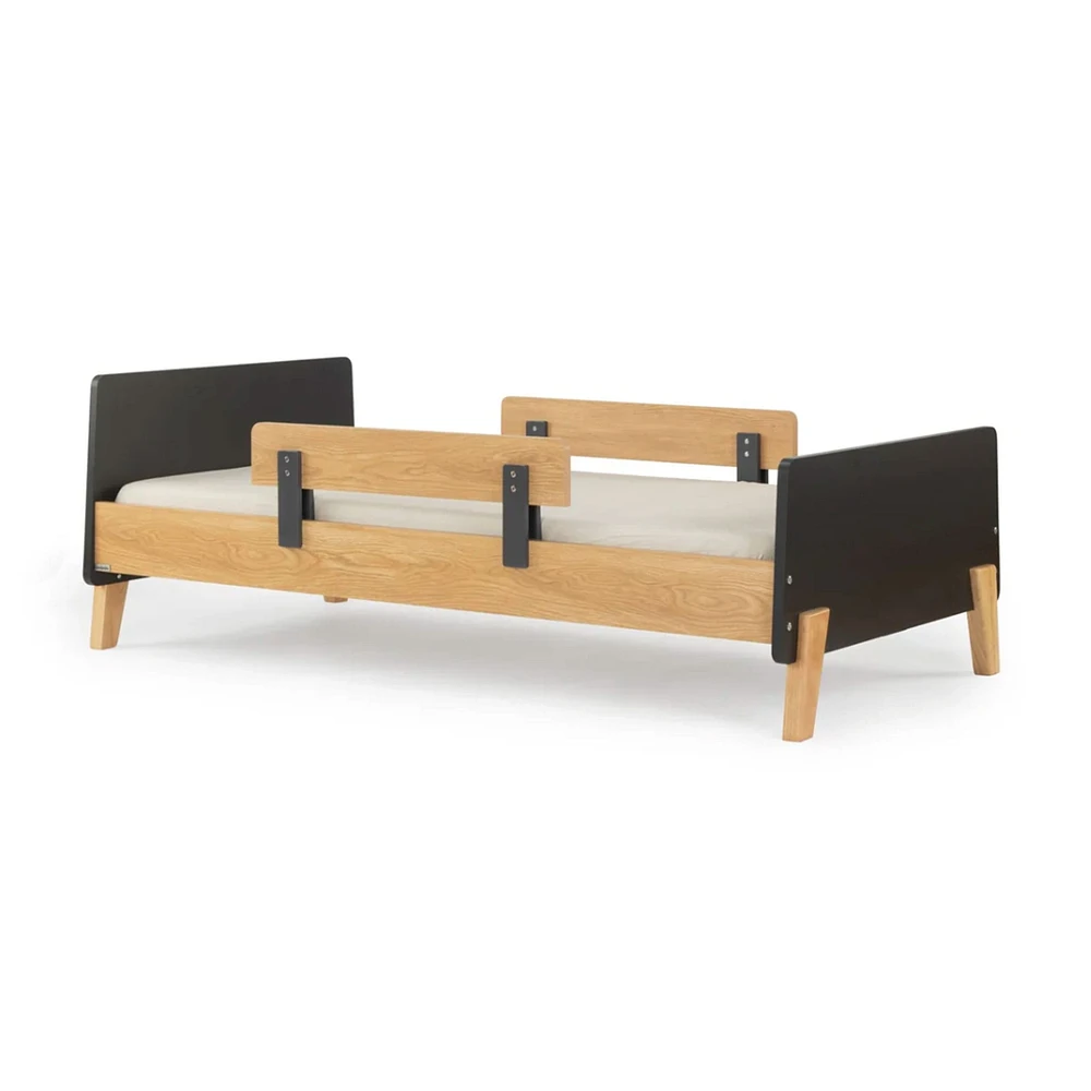 Fun Twin Bed - Graphite/Red Oak (2 Boxes)