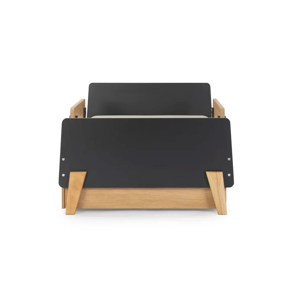 Fun Twin Bed - Graphite/Red Oak (2 Boxes)