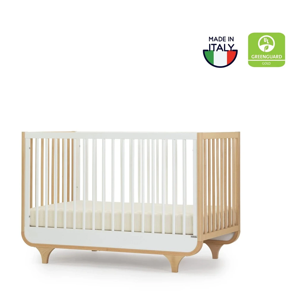 Couchette convertible 3 en 1 Jolly - Blanc/Naturel