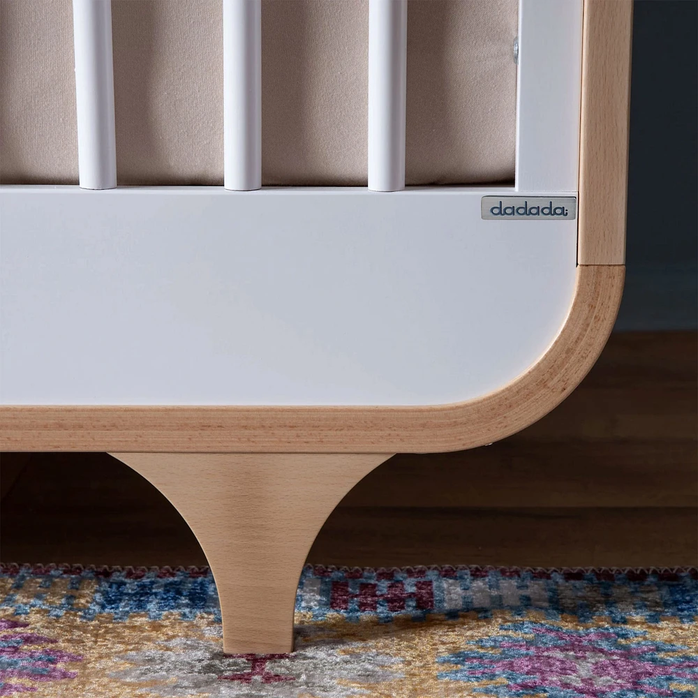 Couchette convertible 3 en 1 Jolly - Blanc/Naturel
