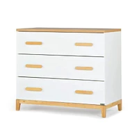 LaLa Little 3-Drawer Dresser - White/Natural