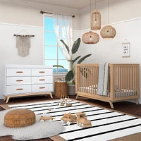 Soho 5-Drawer Dresser - White / Natural