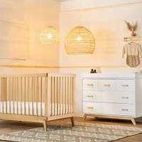Soho 5-Drawer Dresser - White / Natural