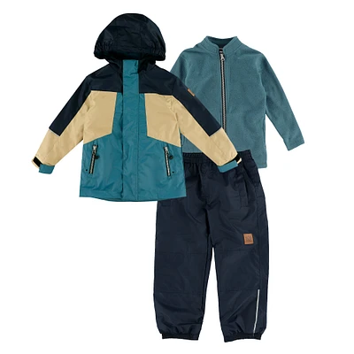 Ensemble Extérieur 3-en-1 Colorblock 7-12ans