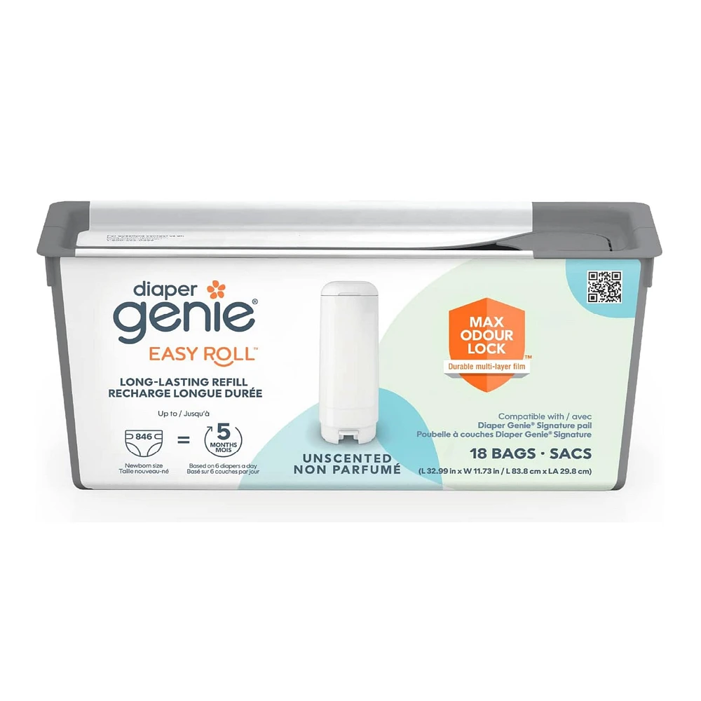 Easy Roll 18-pack Diaper Genie Pail