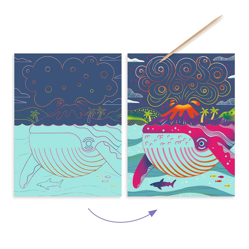 Cartes à gratter - Dessus-Dessous