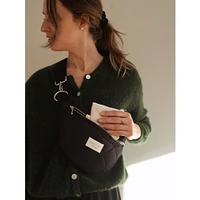 Quilted waist bag-Black/Black