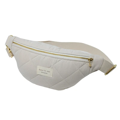 Quilted Waist Bag - Cream