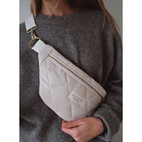 Sac Banane Matelassé - Crème