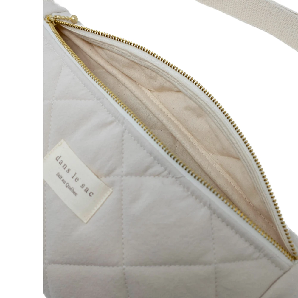 Sac Banane Matelassé - Crème