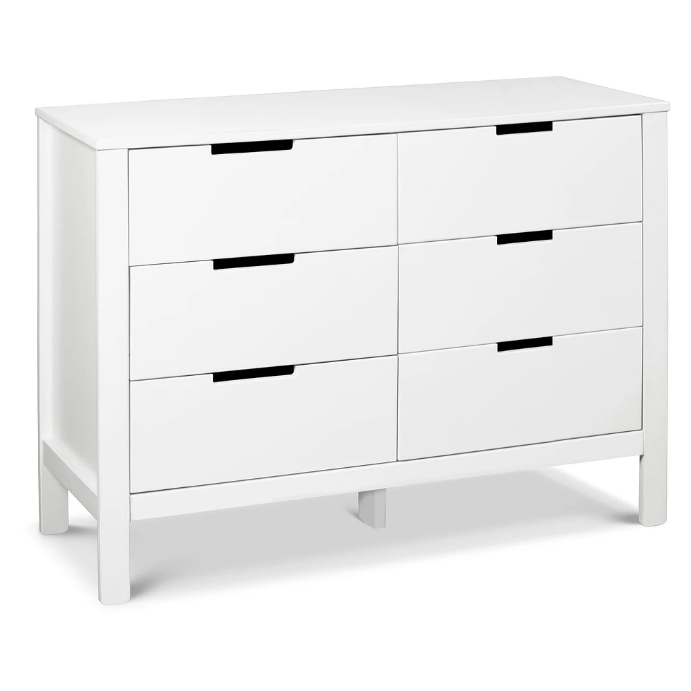 Commode 6 Tiroirs Colby - Blanc