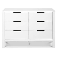 Commode 6 Tiroirs Colby - Blanc