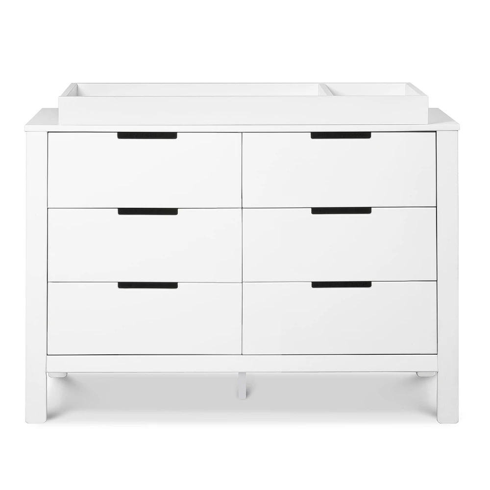 Commode 6 Tiroirs Colby - Blanc