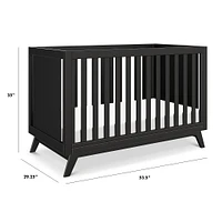 Couchette Convertible 3-en-1 Otto - Ébène