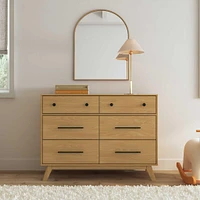 Otto 6-Drawer Dresser - Honey