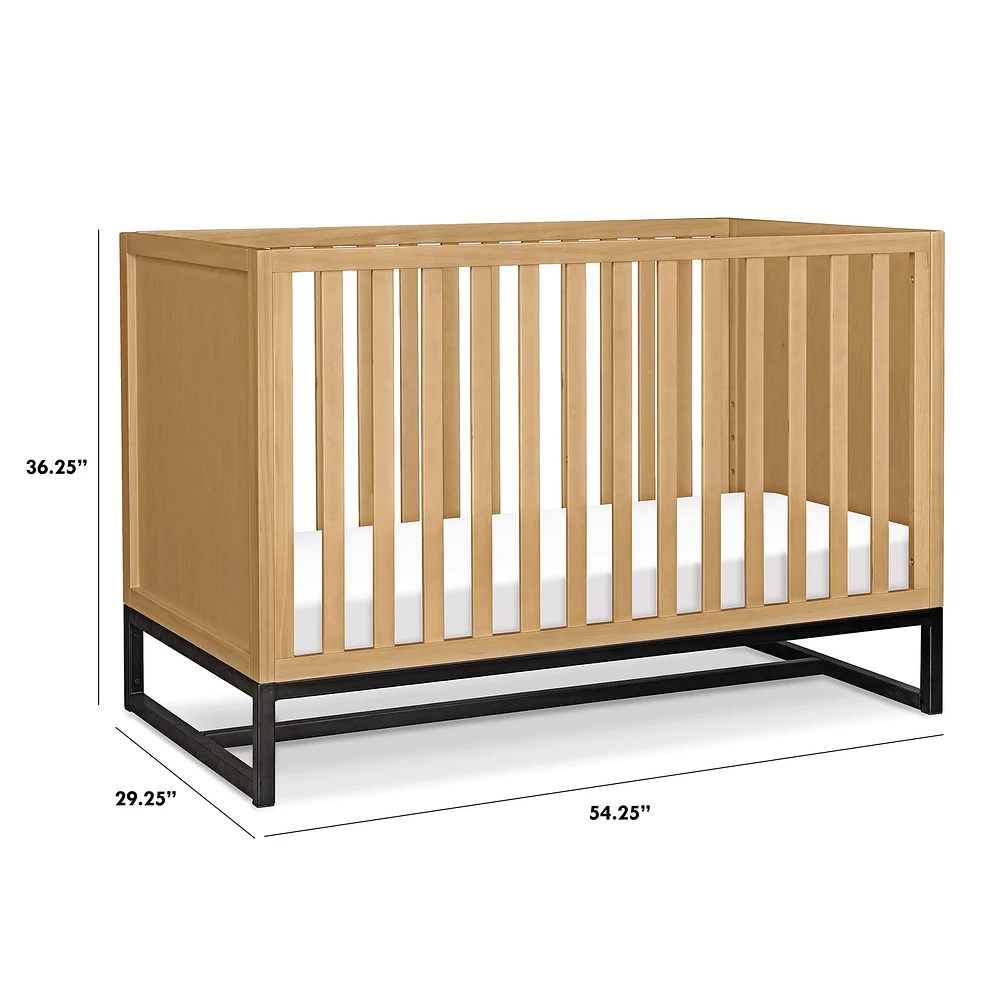 Ryder 3-in-1 Convertible Crib - Honey