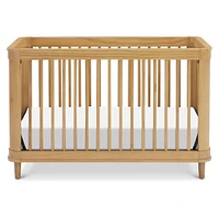 Marin with Cane 3-in-1 Convertible Crib - Honey and Honey Cane