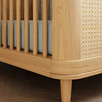 Marin with Cane 3-in-1 Convertible Crib - Honey and Honey Cane