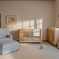 Marin with Cane 3-in-1 Convertible Crib - Honey and Honey Cane