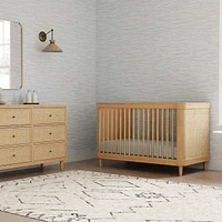 Marin with Cane 3-in-1 Convertible Crib - Honey and Honey Cane