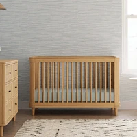 Marin with Cane 3-in-1 Convertible Crib - Honey and Honey Cane