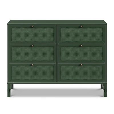 Commode 6 Tiroirs Margot- Vert Forêt