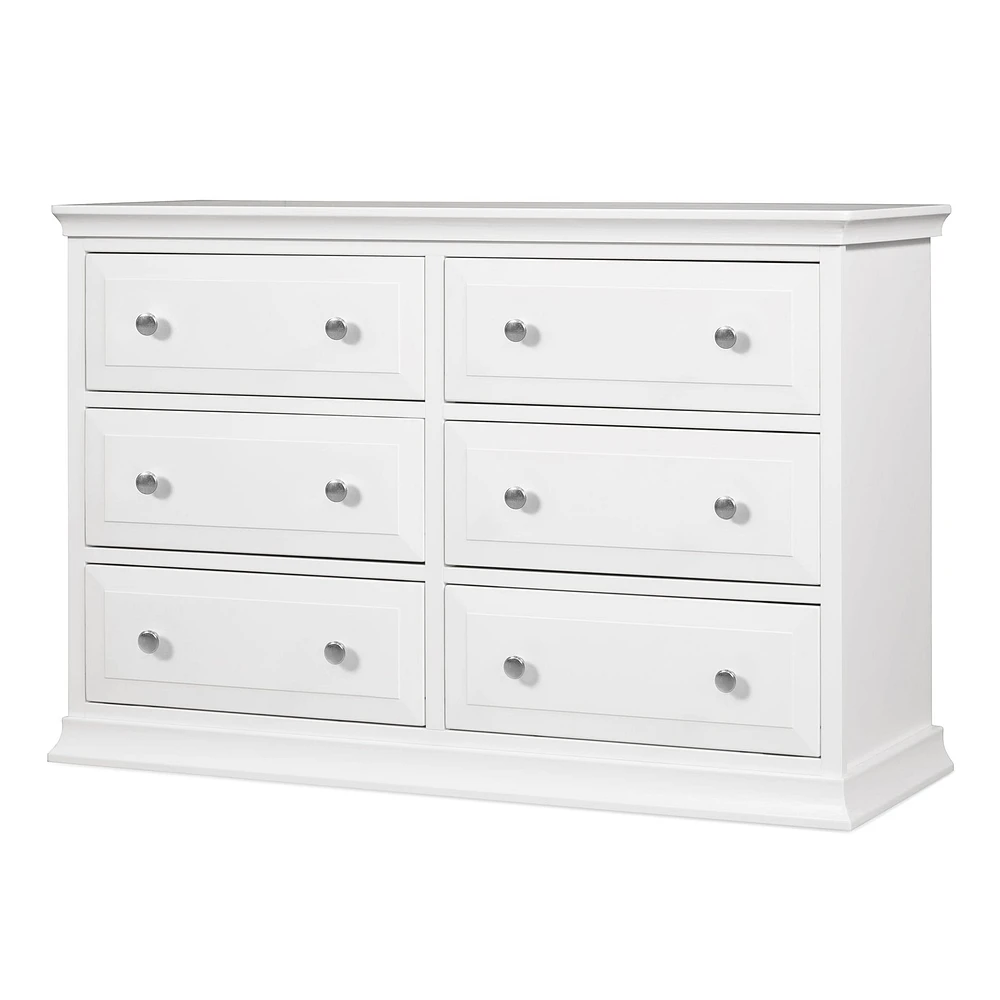 Davinci Signature 6-Drawer Double Dresser - White