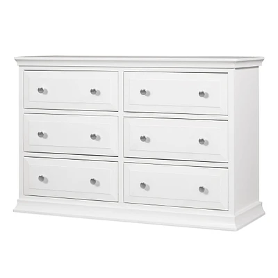 Davinci Signature 6-Drawer Double Dresser - White
