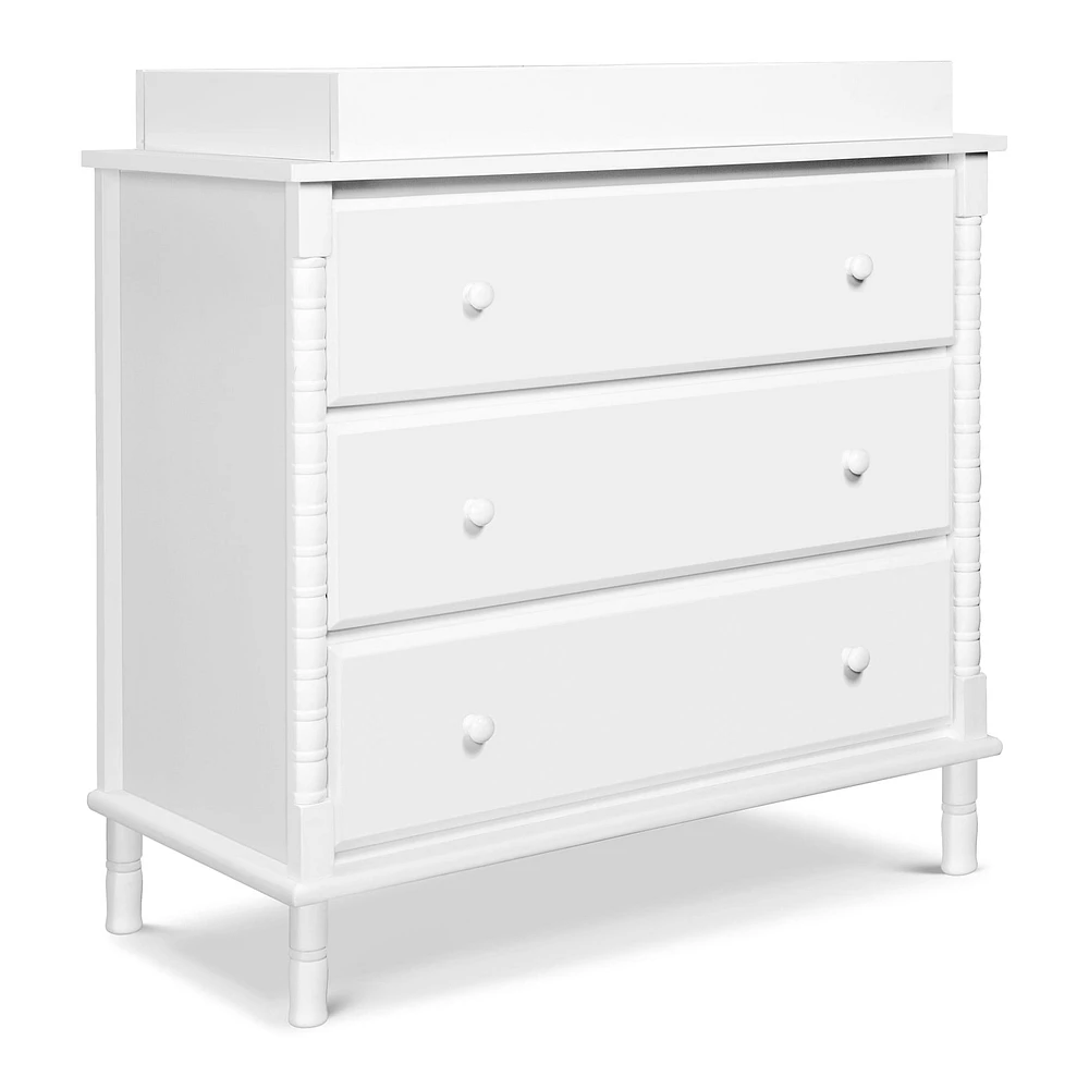 Jenny Lind Spindle 3-Drawer Dresser - White