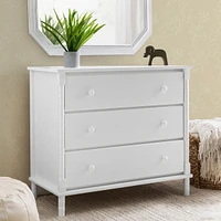 Jenny Lind Spindle 3-Drawer Dresser - White