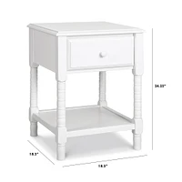 Jenny Lind Spindle Nightstand - White