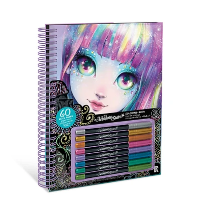 Cahier Coloriage à Pages Noires D'Isadora