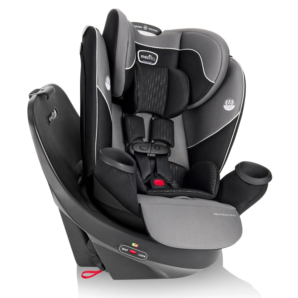 Revolve360 Rotational All-In-One Convertible Car Seat - Amherst Gray
