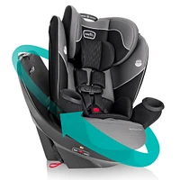 Revolve360 Rotational All-In-One Convertible Car Seat - Amherst Gray