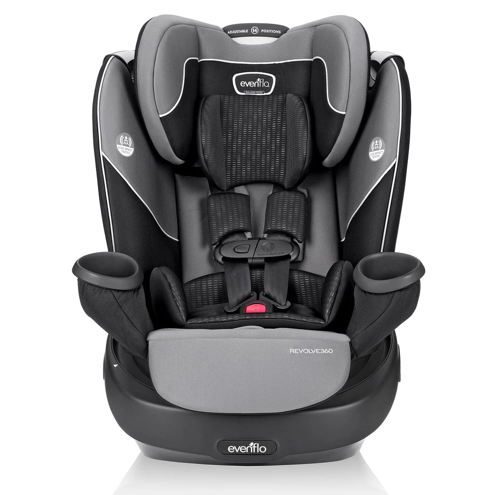 Revolve360 Rotational All-In-One Convertible Car Seat - Amherst Gray