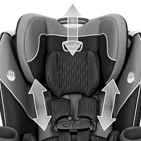 Revolve360 Rotational All-In-One Convertible Car Seat - Amherst Gray