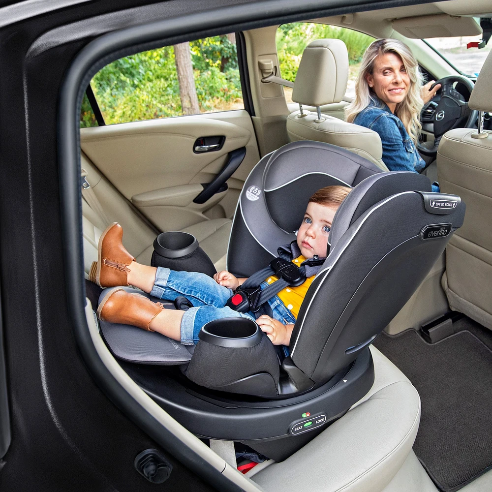 Revolve360 Rotational All-In-One Convertible Car Seat - Amherst Gray