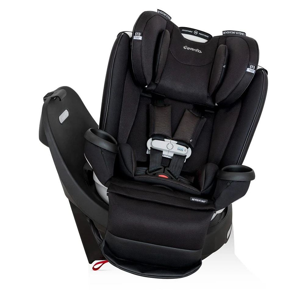 Gold Revolve360 Extend All-in-One Rotational Car Seat with SensorSafe - Onyx Black 